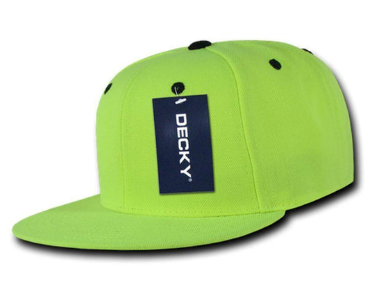 1 Dozen Decky Neon Snapback 6 Panel Constructed Baseball Hats Caps Wholesale Bulk-
