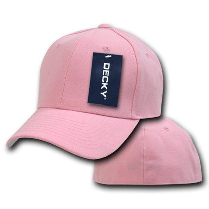 1 Dozen Decky Plain Fitted Curved Bill Baseball Hats Caps Wholesale Lot-