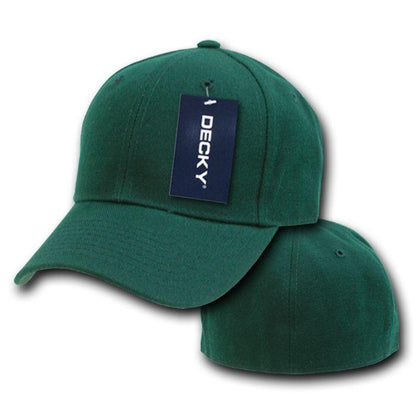 1 Dozen Decky Plain Fitted Curved Bill Baseball Hats Caps Wholesale Lot-