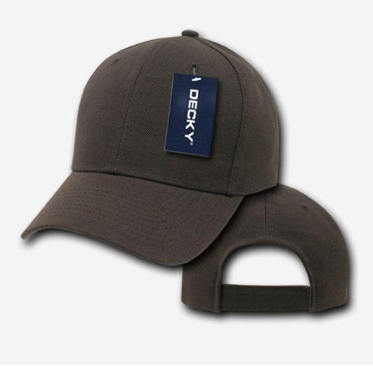 1 Dozen Decky Plain Pro Baseball Curved Bill Acrylic Hats Caps Wholesale-