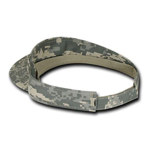 1 Dozen Decky Pre Curved Bill Camouflage Golf Beach Sun Acyrlic Visors Wholesale-
