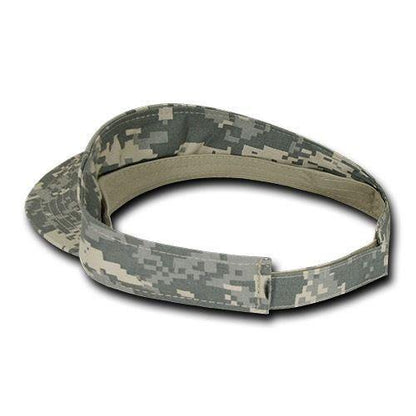 1 Dozen Decky Pre Curved Bill Camouflage Golf Beach Sun Acyrlic Visors Wholesale-