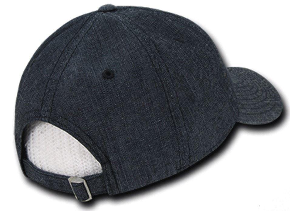 1 Dozen Decky Relaxed Washed Denim Low Crown Curved Bill Dad Hats Caps Wholesale-