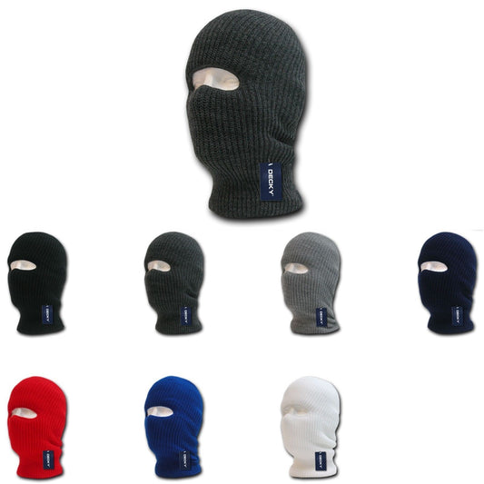1 Dozen Decky Ski Facemask 1 Hole Balaclava Beanies Knit Wholesale Lot-