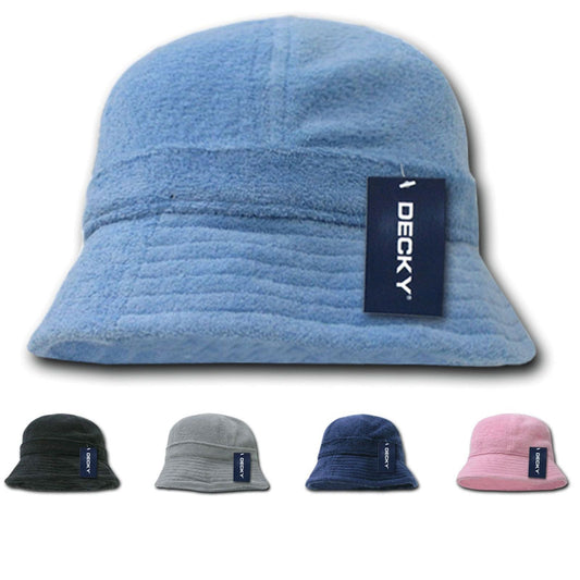 1 Dozen Decky Terry Cloth Fisherman'S Bucket Hats Polo Floppy Beach Unisex-