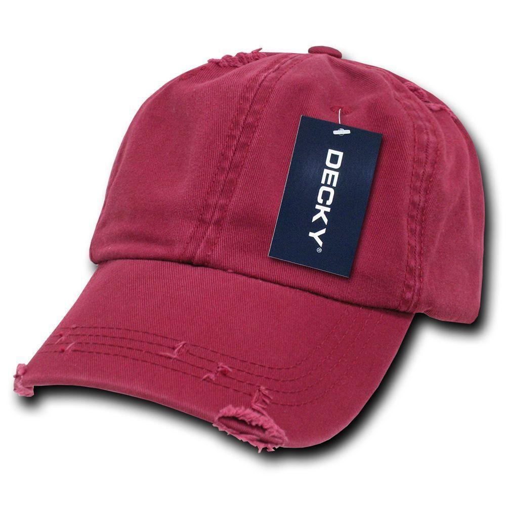1 Dozen Decky Vintage Frayed Washed Vintage Polo Dad Hats Caps 6 Panel Wholesale-