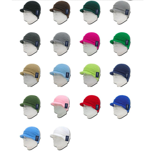 1 Dozen Decky Winter Beanies Gi Caps Hats Visor Ski Wholesale Bulk Lot-