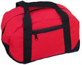1 Dozen Duffle Bags Travel Sport Gym Carry Small 12inch Wholesale Bulk-RED / BLACK-
