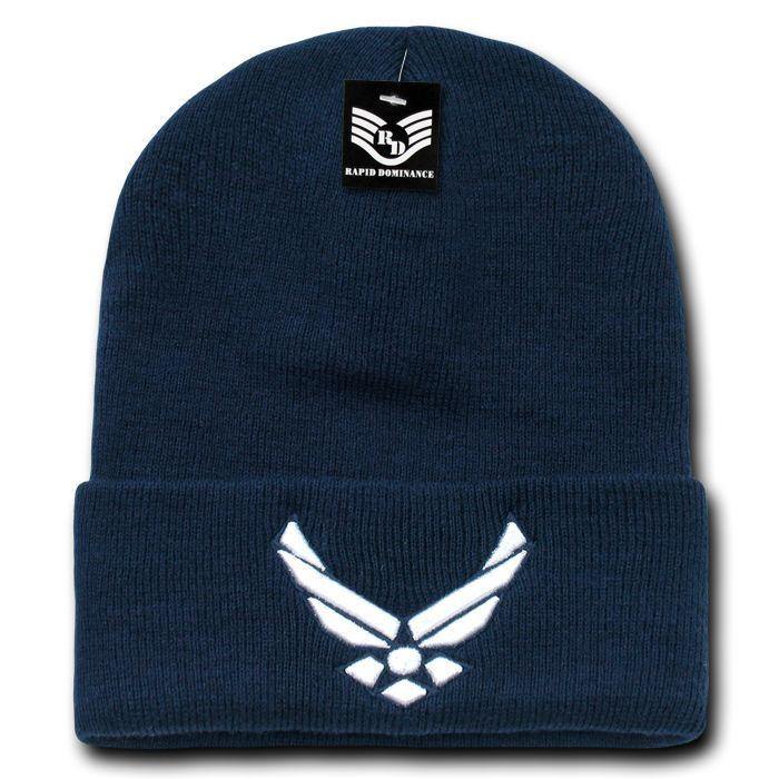 1 Dozen Embroidered US Military Logo Beanie Beanies Long Knit Caps Wholesale Lots-