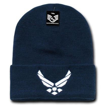 1 Dozen Embroidered US Military Logo Beanie Beanies Long Knit Caps Wholesale Lots-