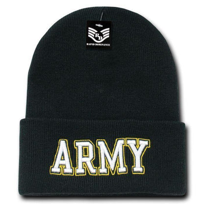 1 Dozen Embroidered US Military Logo Beanie Beanies Long Knit Caps Wholesale Lots-