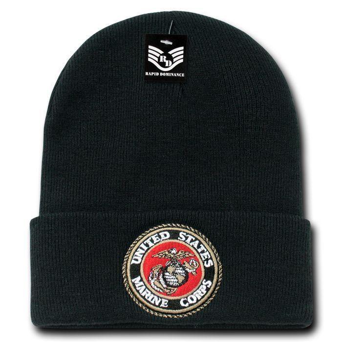 1 Dozen Embroidered US Military Logo Beanie Beanies Long Knit Caps Wholesale Lots-