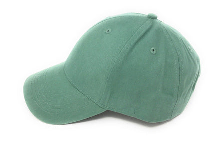 1 Dozen Fine Brushed Cotton 6 Panel Low Crown Baseball Caps Hats Wholesale Bulk-