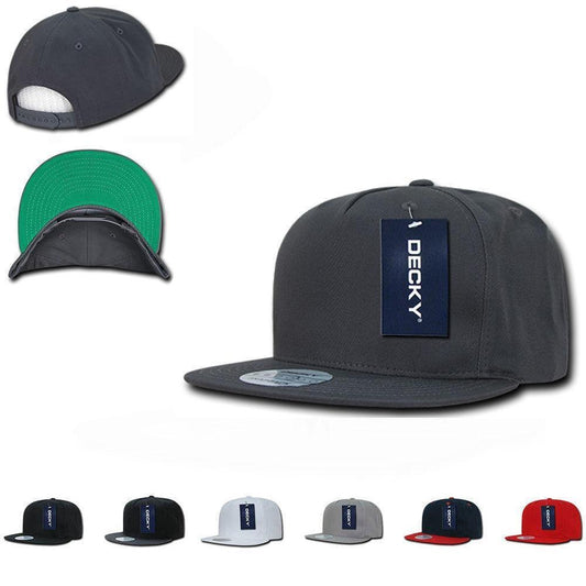 1 Dozen Flat Bill Hats Caps 5 Panel Snapback Cotton Green Undervisor Wholesale-