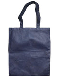 1 Dozen Grocery Shopping Tote Bags Recycled Eco Friendly Wholesale Bulk 15inch-Navy-