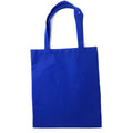 1 Dozen Grocery Shopping Tote Bags Recycled Eco Friendly Wholesale Bulk 15inch-Royal-
