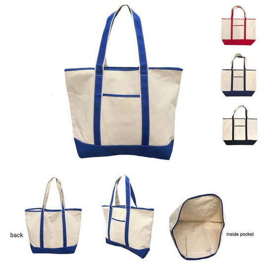 1 Dozen Large Big Cotton Canvas Reusable Grocery Shopping Tote Bags Wholesale Lot Bulk-