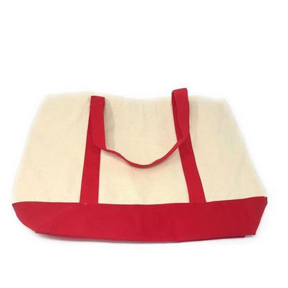 1 Dozen Large Shopping Bag Reusable Cotton Canvas Beach Tote 22inch x 16inch Wholesale-