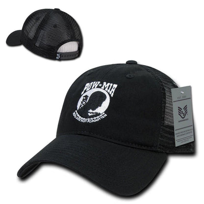 1 Dozen 6 Panel Relaxed Trucker Cotton Military Low Crown Caps Hats Wholesale Lots-