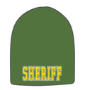1 Dozen Law Enforcement Short Beanies Knit Caps Hats Wholesale Lots-Sheriff - Olive-