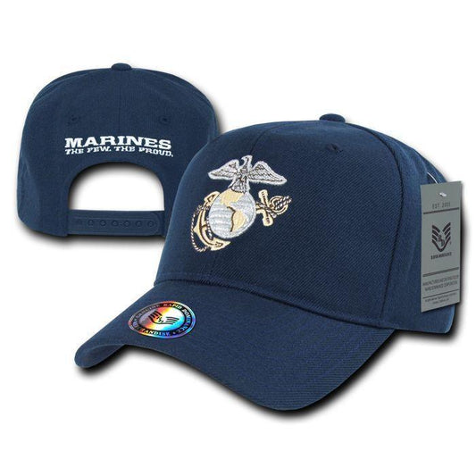 Rapid Dominance 1 Dozen Military Marines The Few The Proud Metallic Baseball Hats Caps-