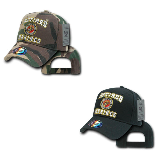 1 Dozen Military Retired Marines Corps Veteran Vet Baseball Hats Caps Wholesale-