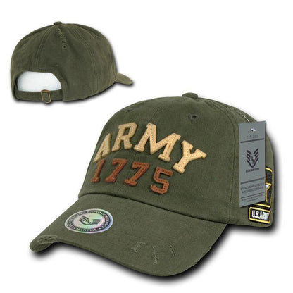 1 Dozen Military Vintage Washed Cotton Polo Distressed Baseball Hats Wholesale Lots-