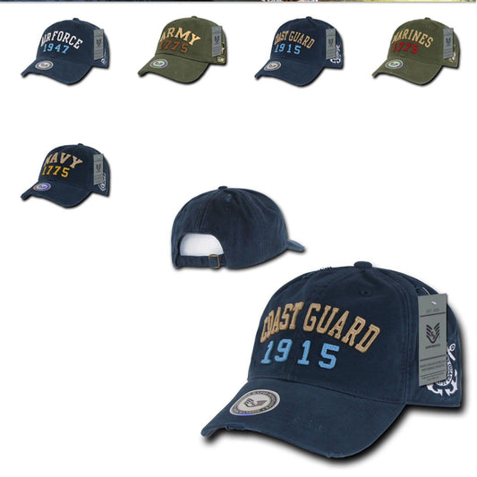 1 Dozen Military Vintage Washed Cotton Polo Distressed Baseball Hats Wholesale Lots-