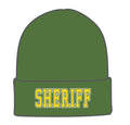 Rapid Dominance 1 Dozen Police Fire Dept Security Sheriff Border Patrol Long Cuffed Knit Beanies-Sheriff - Olive-