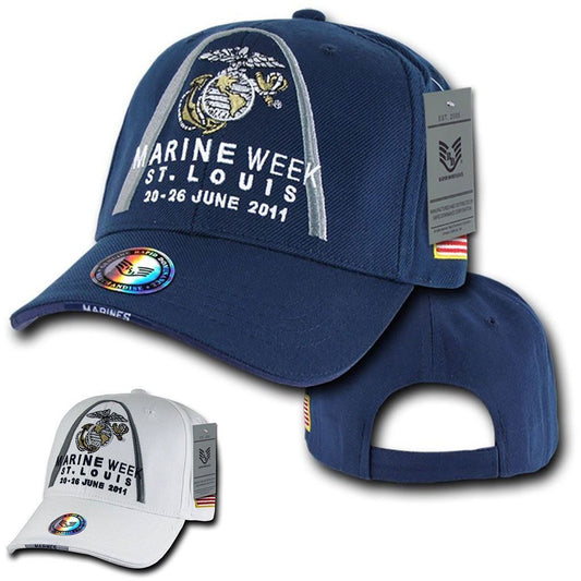1 Dozen Rapid Special Event St. Louis Marine Corps Week Caps Hats Wholesale Lots-