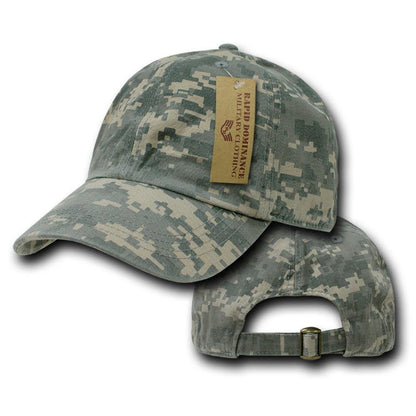 1 Dozen Relaxed Cotton Military Vintage Washed Polo Camo Hats Caps Wholesale Lots!-ACU Universal Digital-