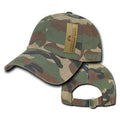 1 Dozen Relaxed Cotton Military Vintage Washed Polo Camo Hats Caps Wholesale Lots!-Woodland Camouflage-