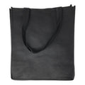 1 Dozen Reusable Grocery Shopping Tote Bags W/Gusset 13X15inch Wholesale Bulk-Black-