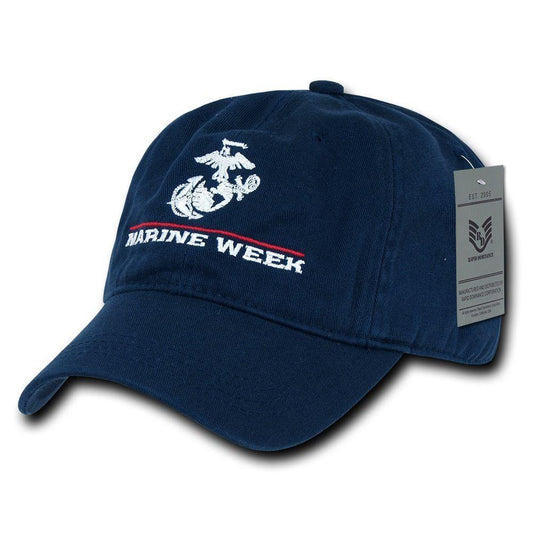 1 Dozen Special Event Marine Corps 6 Panel Cotton Capshats Wholesale Lots-