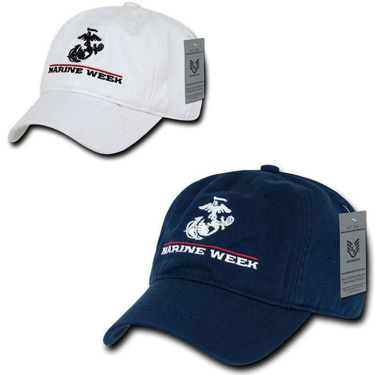 1 Dozen Special Event Marine Corps 6 Panel Cotton Capshats Wholesale Lots-