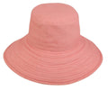 1 Dozen Sun Bucket Hats Caps Ramie Cotton Ribbon Ties Sand Salmon Wholesale-SALMON-