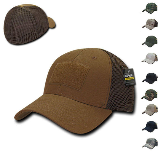 1 Dozen Tactical Military Air Mesh Flex Low Crown 6 Panel Caps Cap Hat Wholesale Lots-