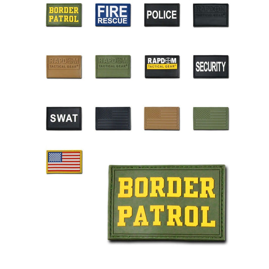 1 Dozen Tactical Operator Contractor 3X2 Rubber Patches Wholesale Lots-