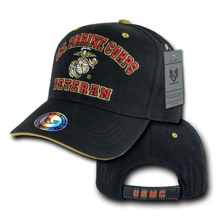 1 Dozen US Air Force Army Marines Navy Veteran Vet Military Hats Wholesale Lots-