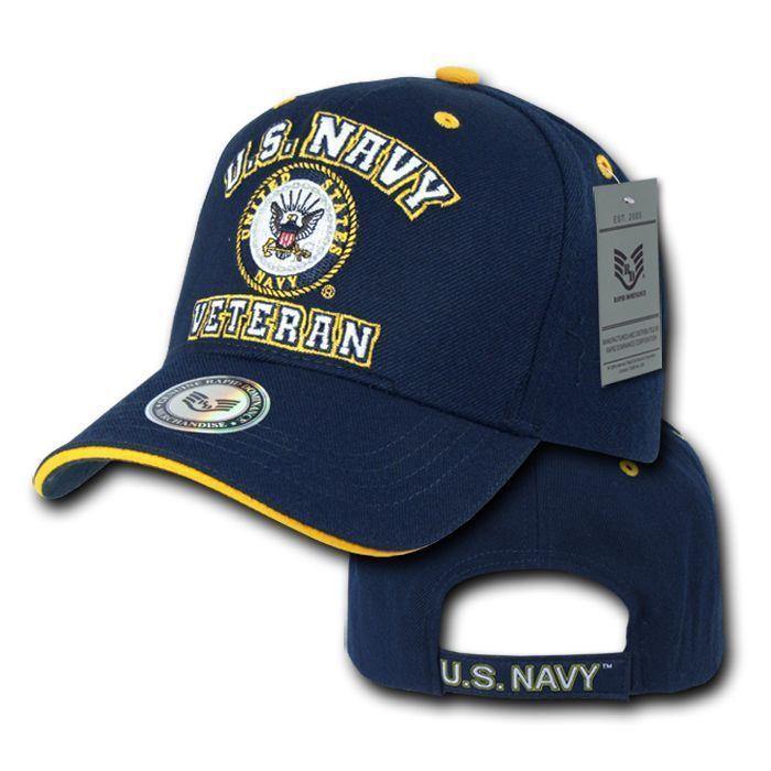1 Dozen US Air Force Army Marines Navy Veteran Vet Military Hats Wholesale Lots-