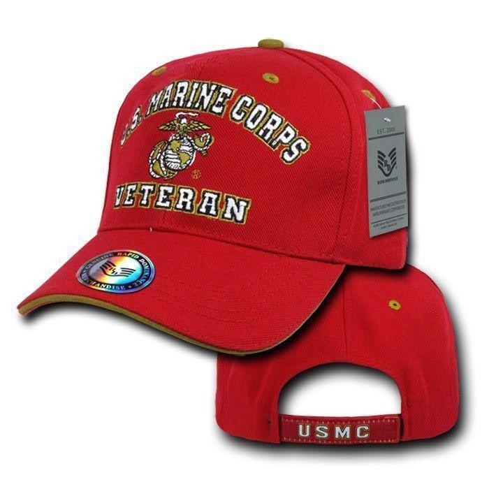 1 Dozen US Air Force Army Marines Navy Veteran Vet Military Hats Wholesale Lots-