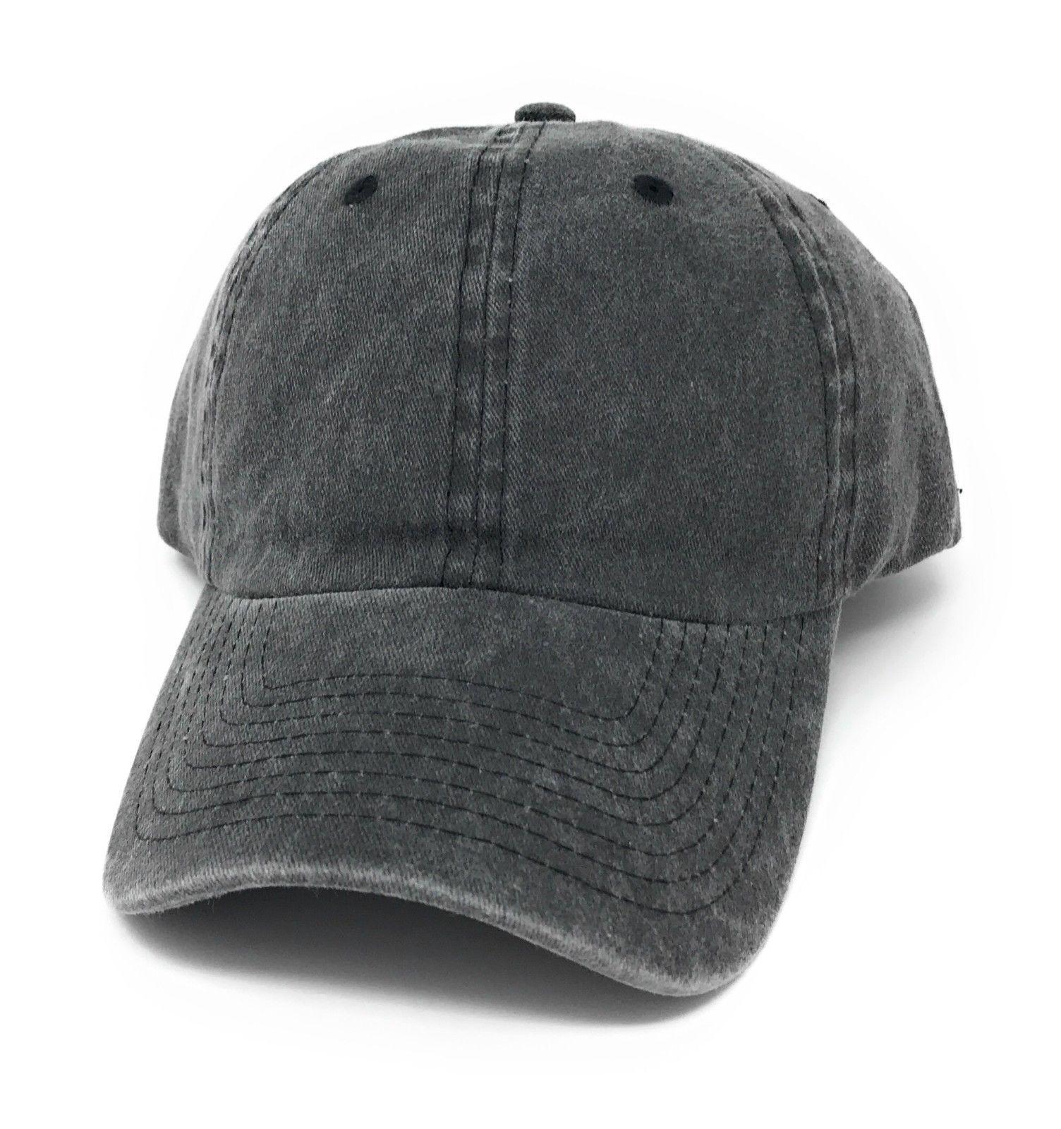 1 Dozen Washed Cotton Baseball Unconstructed Low Crown 6 Panel Caps Hats Wholesale Bulk-