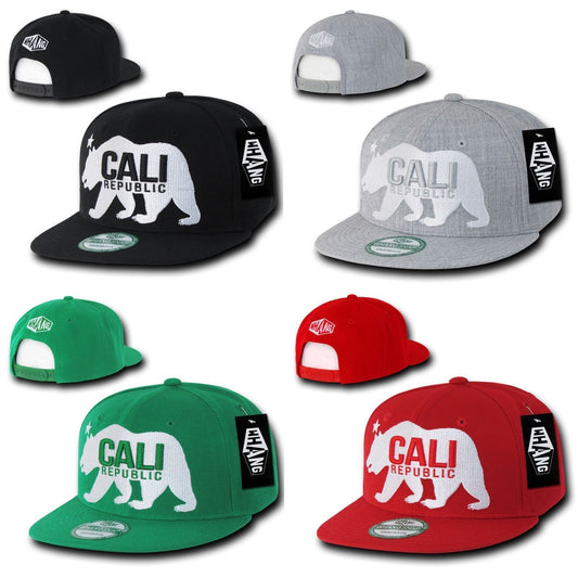 1 Dozen Whang California Cali Republic Bear Gomdori Snapback Hats Wholesale Lots!-