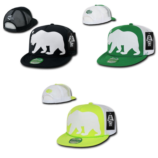 1 Dozen Whang California Cali Republic Bear Trucker Snapback Hats Wholesale-