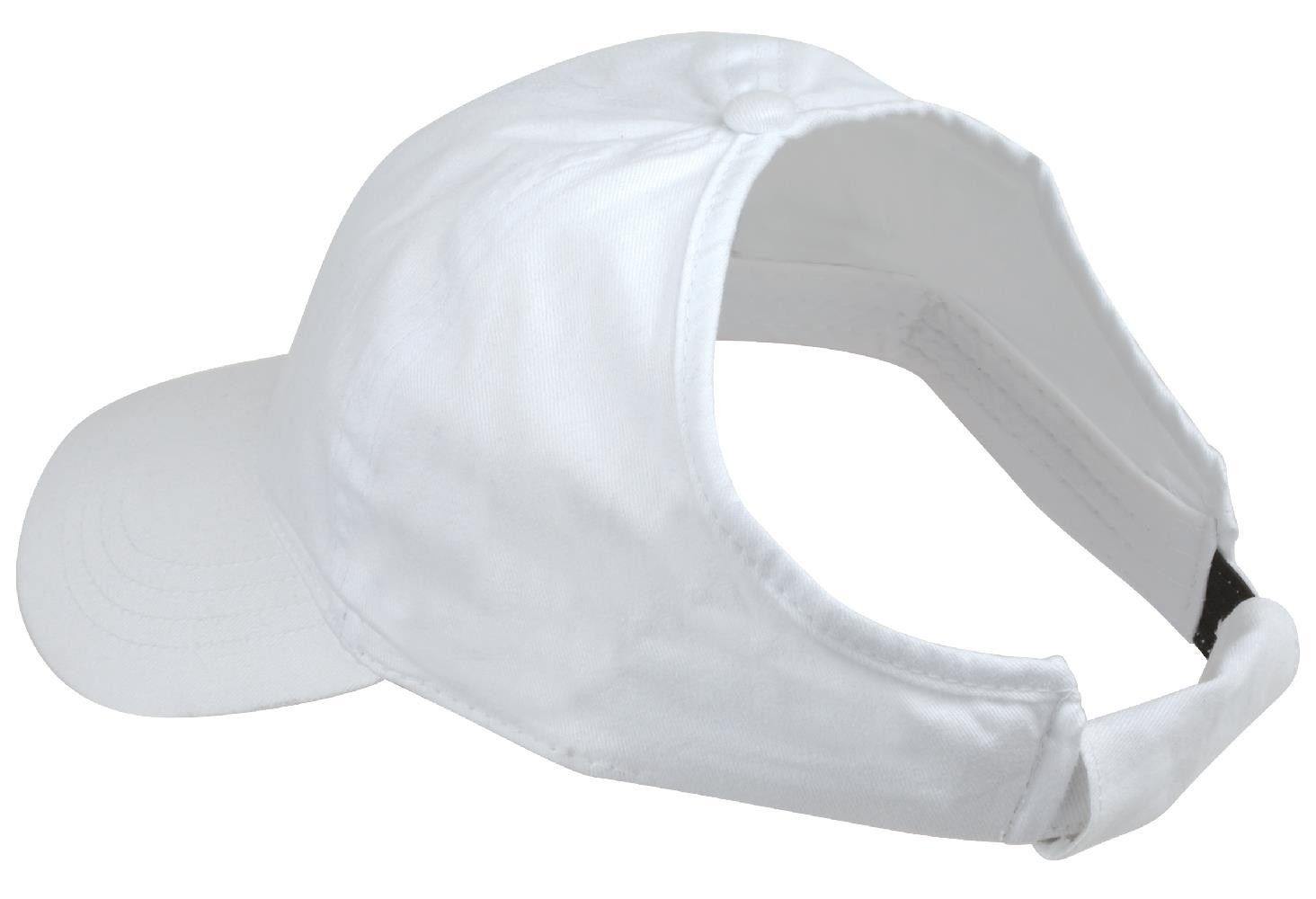1 Dozen Womens Ponytail Soft Baseball Visor Hats Caps Low Crown Wholesale Lot Bulk-