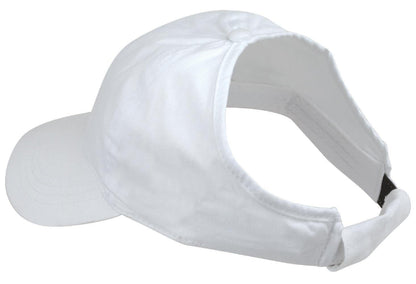 1 Dozen Womens Ponytail Soft Baseball Visor Hats Caps Low Crown Wholesale Lot Bulk-