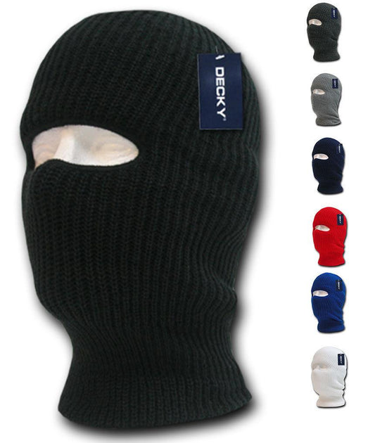 Decky 1 Hole Facemask Face Mask Tactical Beanies Balaclava Army Military Skiing Biker-Charcoal-