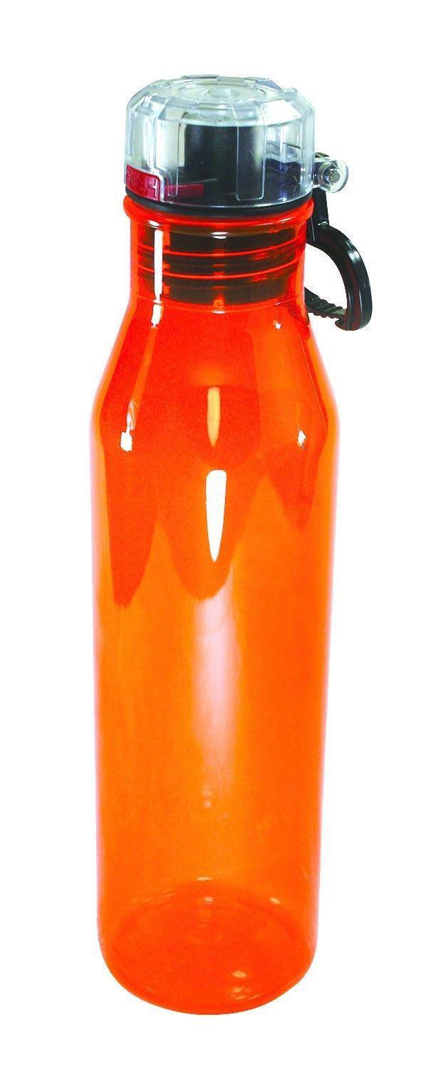 100% Bpa Free Tumbler Bottle Bottles Cold Drink Water With Lid 25Oz-Orange-