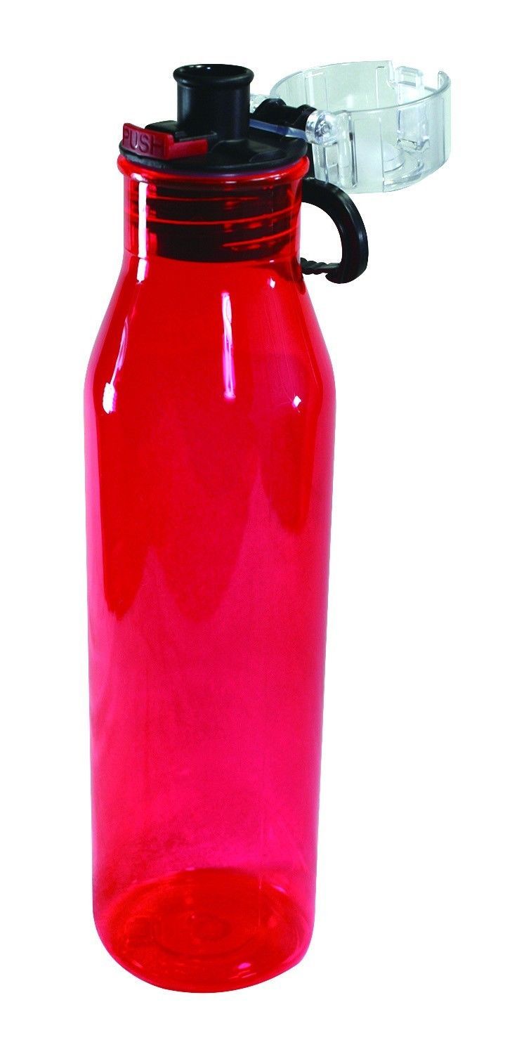 100% Bpa Free Tumbler Bottle Bottles Cold Drink Water With Lid 25Oz-Red-