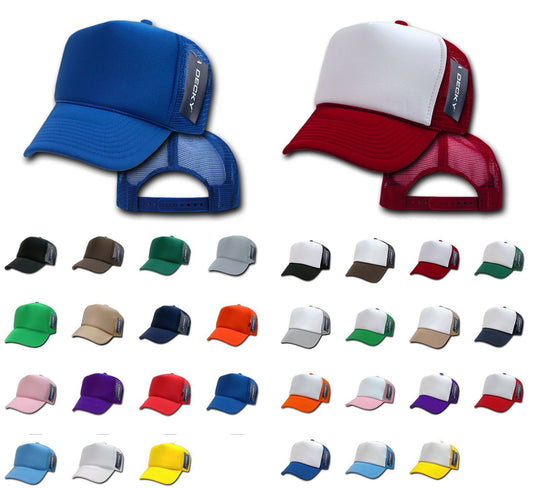 100 Decky Vintage New Trucker Hat Hats Cap Caps Snapback Wholesale Bulk Lot-
